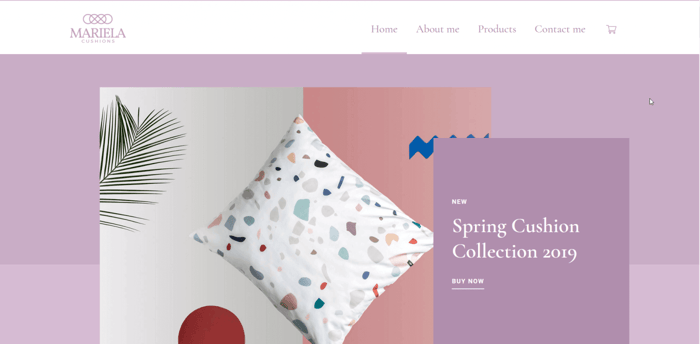 Mariela Webflow template