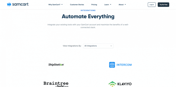 SamCart integrations