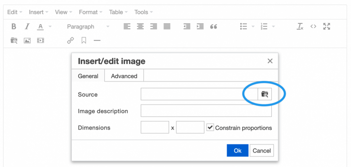 upload an image from your computer
