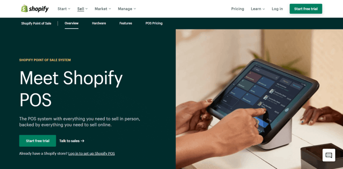 Shopify point of sale POS system