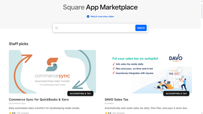 Square app marketplace