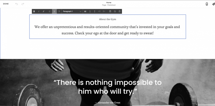 Squarespace customization