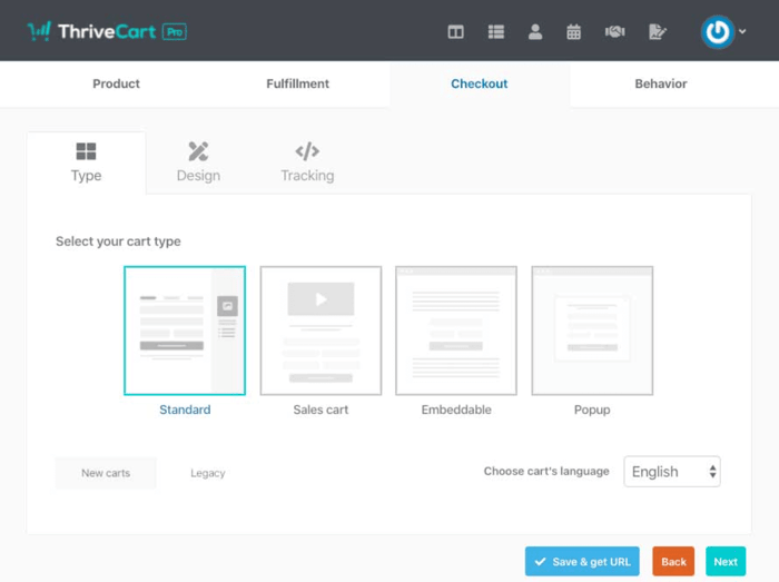 ThriveCart design types templates