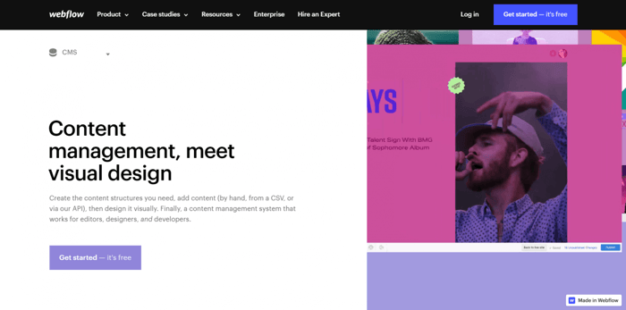 Webflow CMS