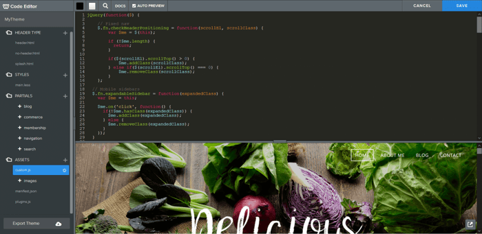 Weebly advanced editing