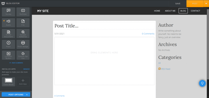 Weebly blog