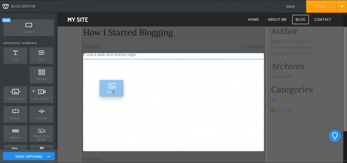 Weebly blog
