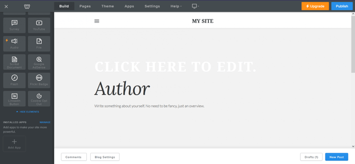 Weebly blog