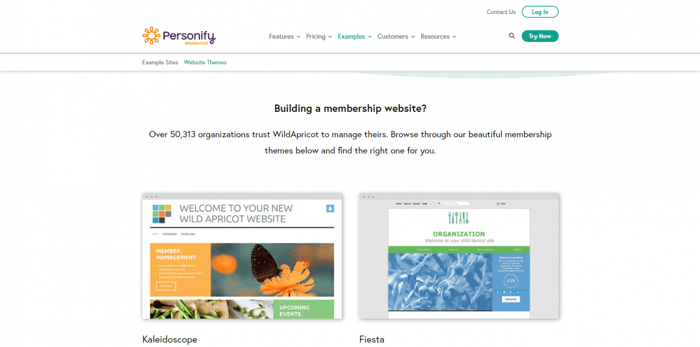 Wild Apricot membership themes