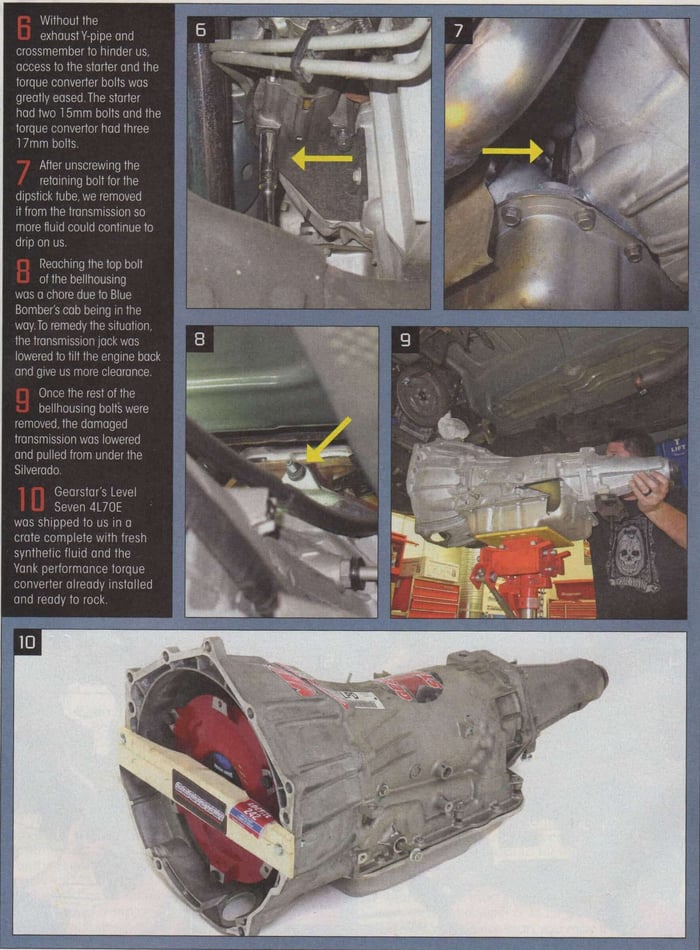 4L70E Performance Transmission Install while you race