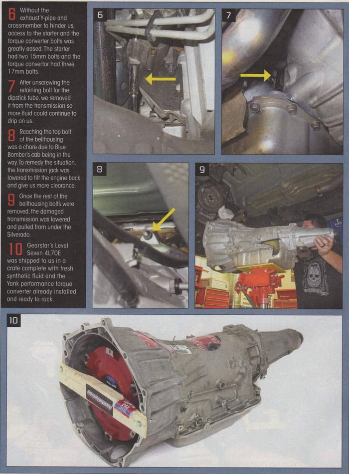 4L70E Performance Transmission Install while you race