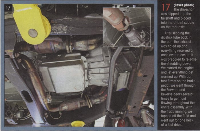 4L70E Performance Transmission Install while you ride