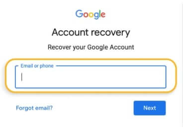 gmail account recovery
