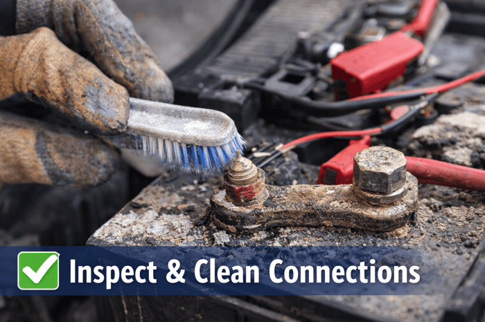 Golf Cart Battery Cleaning