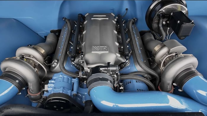 427 twin turbo inside a 1972 C10