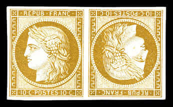 n°1d Cérès paire tête-bếche.