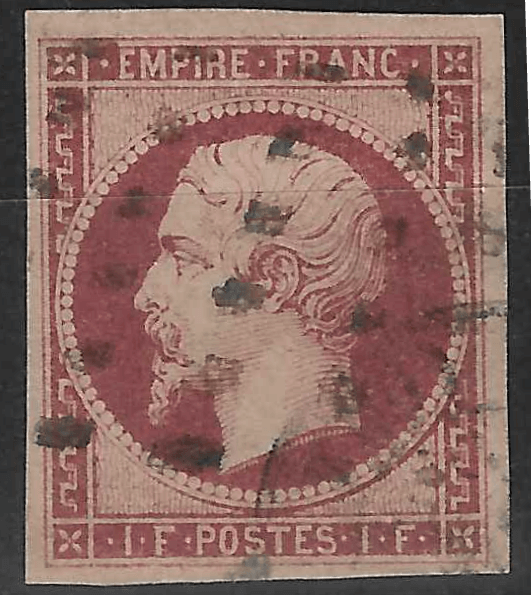 Empire 1 franc carmin