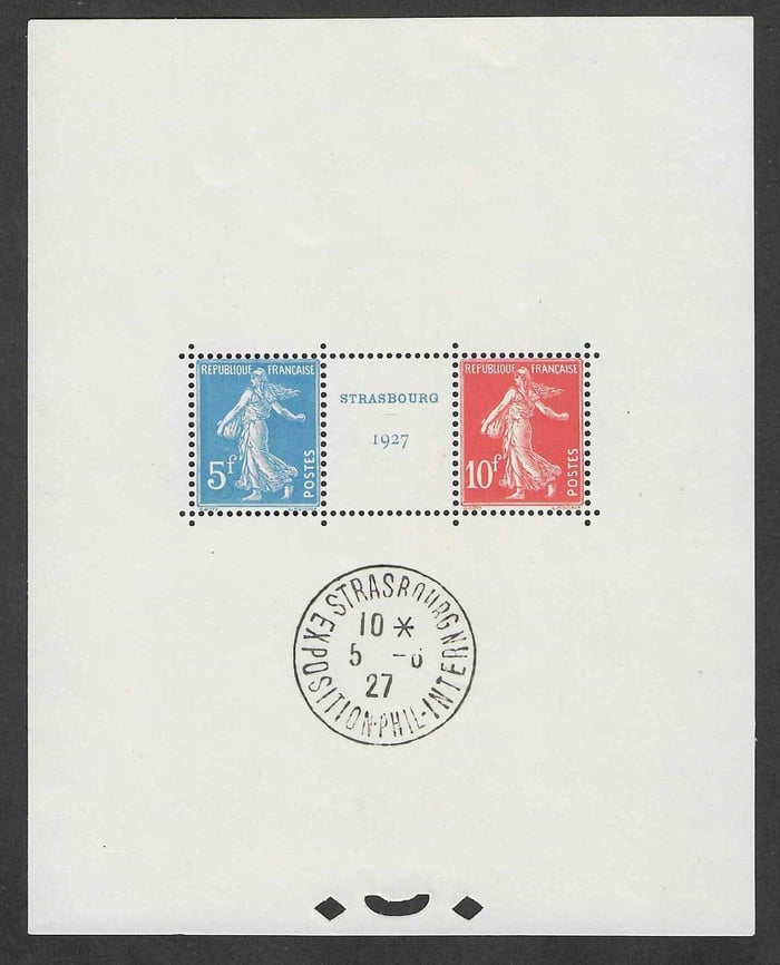 bloc exposition philatélique de Strasbourg