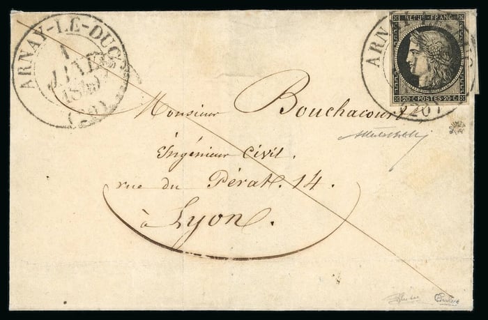 lettre Cérès premier janvier 1849