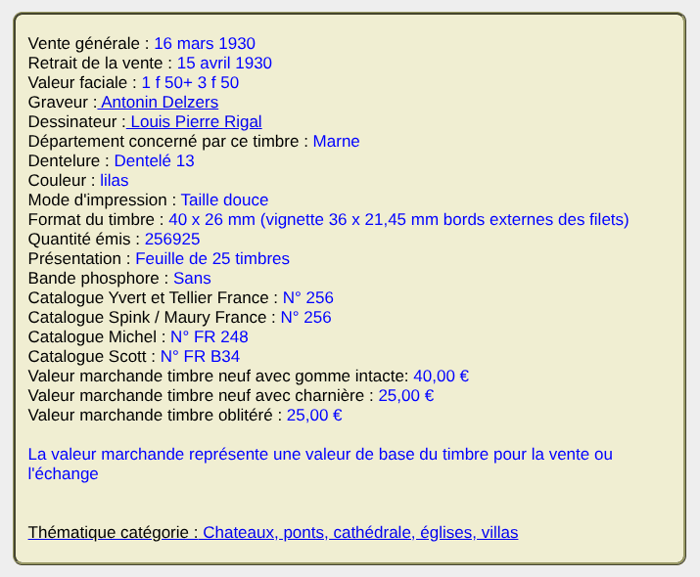 Sourire de Reims Timbres-de-France.com