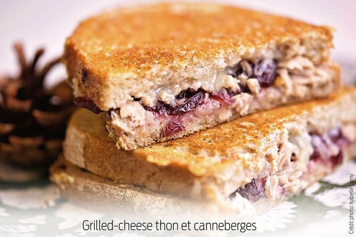 Grilled-cheese thon et canneberges