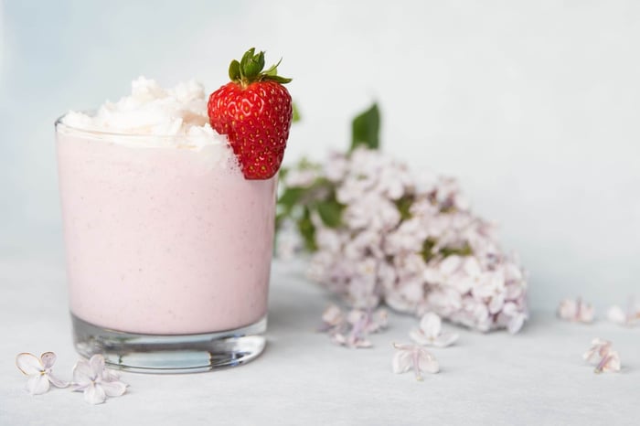 Frappé aux fraises Mélange Coupe Faim