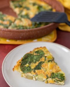 Frittata de patates et poireaux