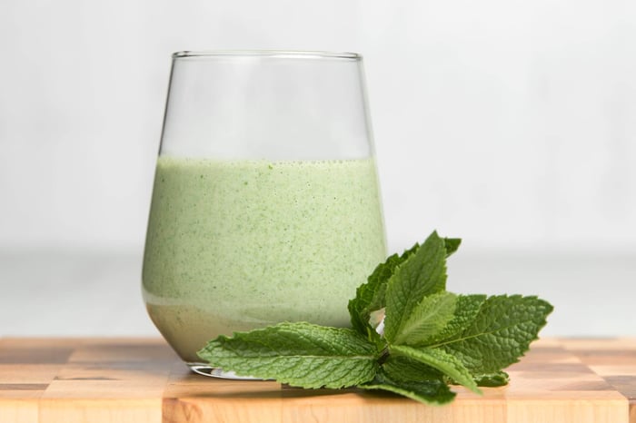 Smoothie chocolaté à la menthe