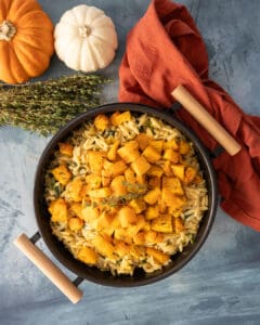 Orzo à la courge musquée