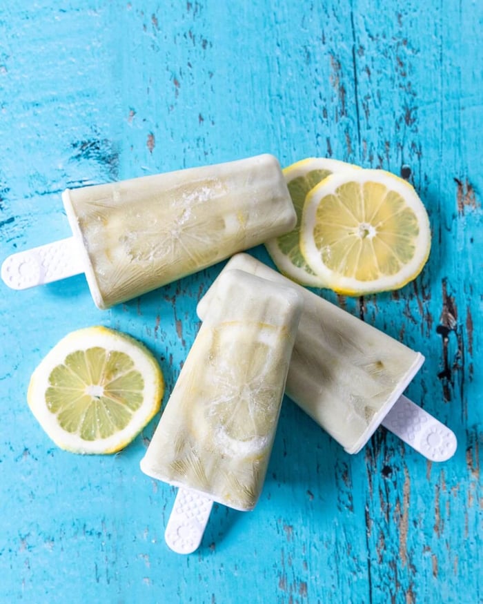 Popsicle matcha citron gingembre