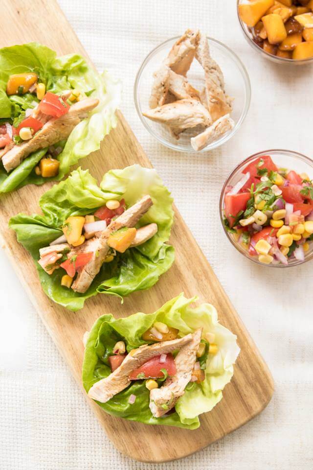 Wrap à la poitrine de dindon et sa salsa mexicaine