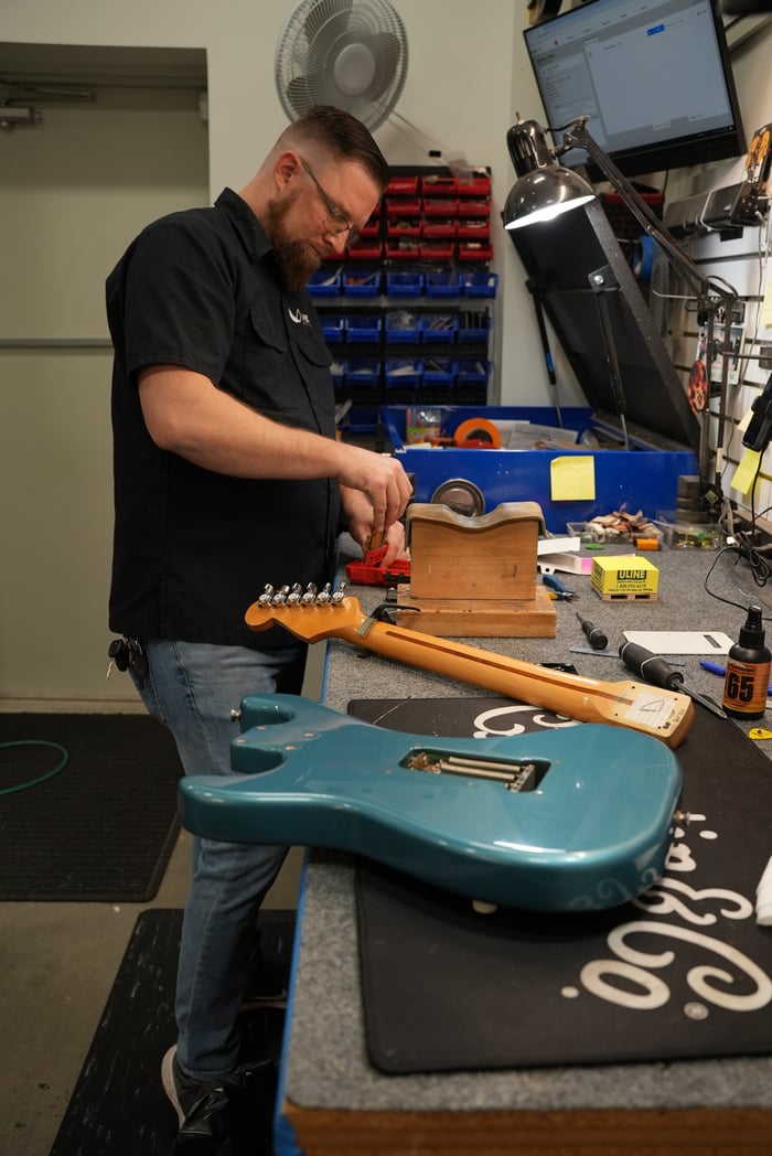 professional guitar setup