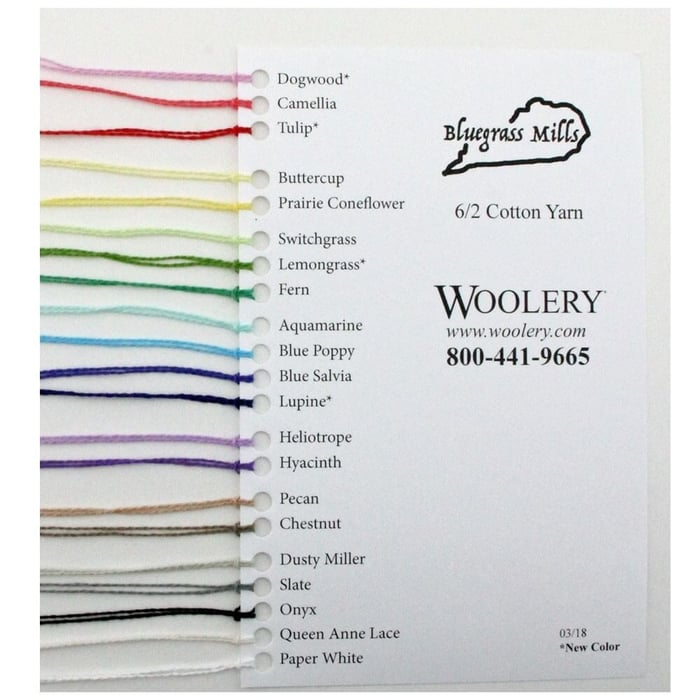 Bluegrass Mills Color Card