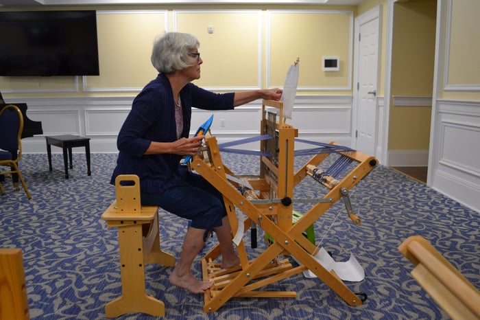 Weaving on the Schacht Wolf Pup