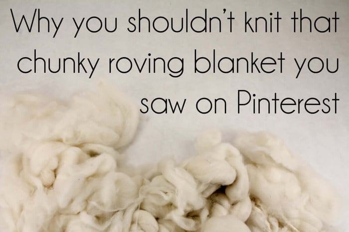 Don't Knit That Chunky Roving Blanket on Pinterest
