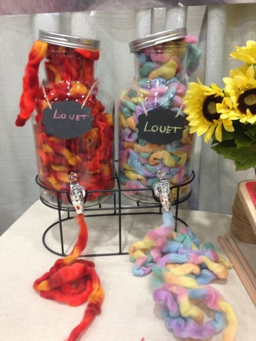 Now pouring: Louet Spinning fiber