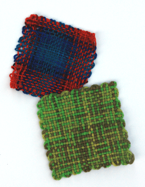 Try weaving on the Schacht Zoom Loom with hand-dyed variegated yarns!