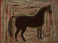 Early American Hooked Rug