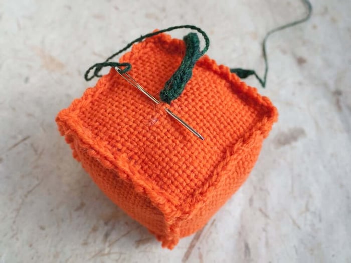 Sew your vine to your pumpkin