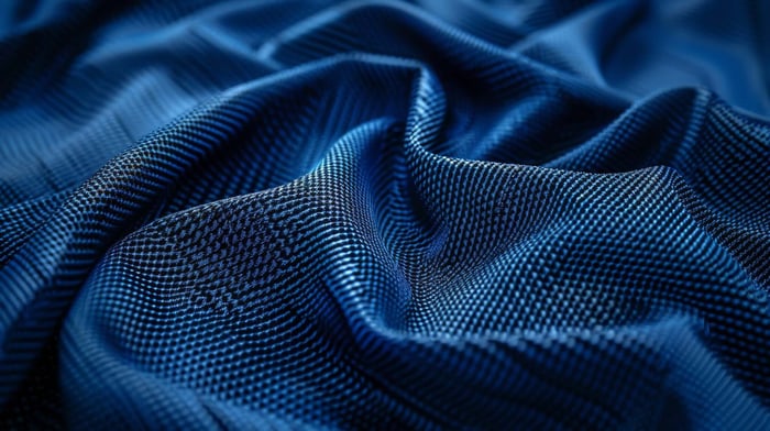 Close up of TENCEL fabric texture highlighting its soft and breathable fibers