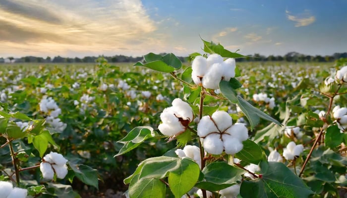 Close up of a cotton boll representing natural cotton fibers compared to Lyocell