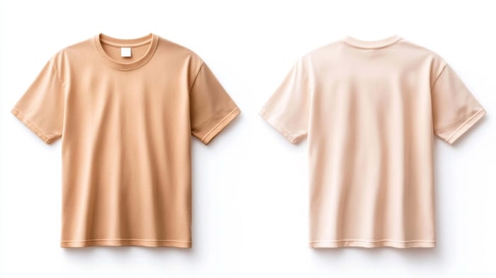 Minimalist neutral-tone outfit made with 100 natural fiber clothing for breathable, everyday comfort