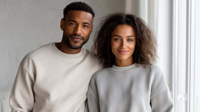 Minimalist streetwear outfit made with non toxic activewear materials for everyday wear