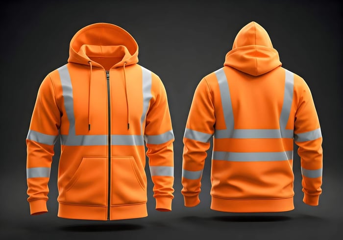 Close-up of a durable hoodie made from heavyweight organic cotton, representing the quality and longevity of the most durable clothing brands.