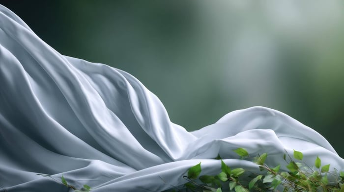 Close-up of Lyocell fabric showing its smooth, eco-friendly texture that defines what kind of fabric Lyocell is — soft, breathable, and sustainable.