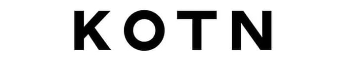 Kotn logo representing clean fashion, ethical clothing, and minimalist sustainable apparel.