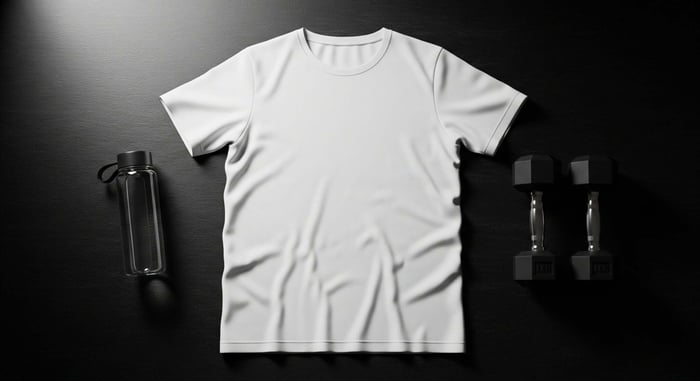 Healthy fabric clothing flat lay featuring soft, breathable, and sustainable apparel essentials