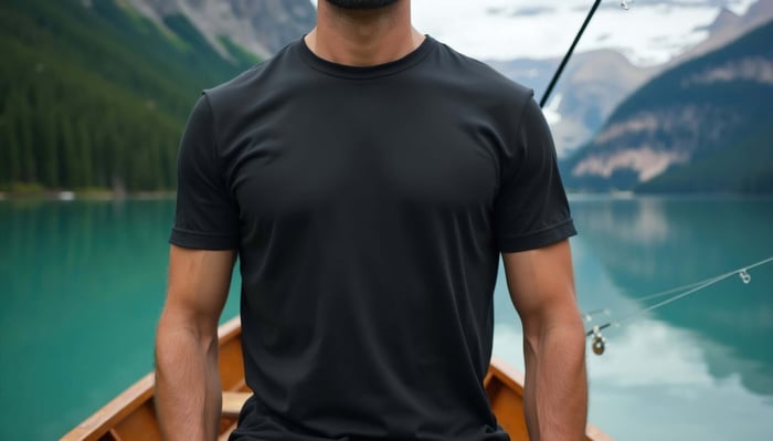 Person wearing soft, breathable healthy fabric clothing designed for everyday comfort and sustainable living