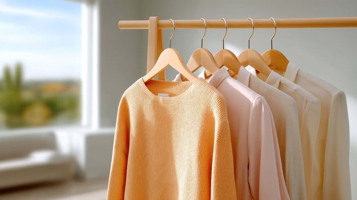 Minimalist capsule wardrobe featuring neutral essentials including a versatile lyocell shirt for sustainable everyday wear