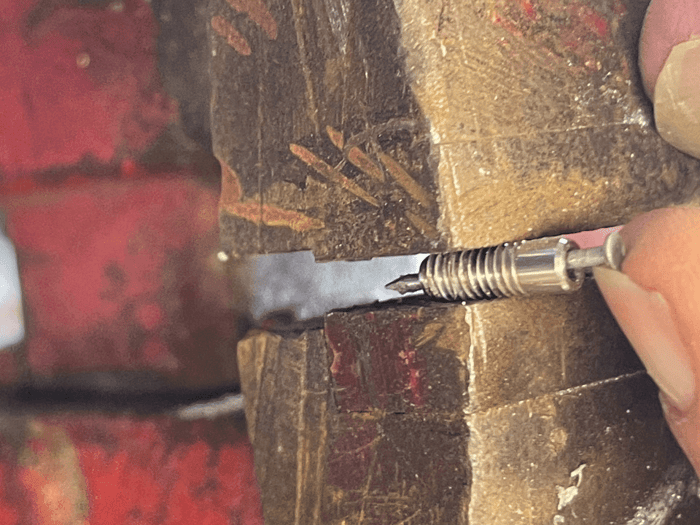 Obstruction cleared from the jet orifice